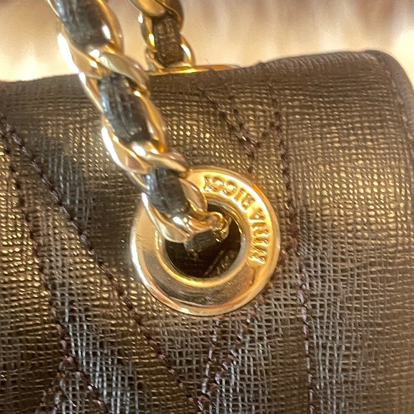 NINA RICCI QUILTED 2way BAG EUC - Picture 5 of 12